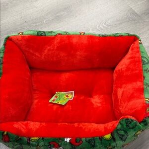 Festive Red and Green Pet Bed